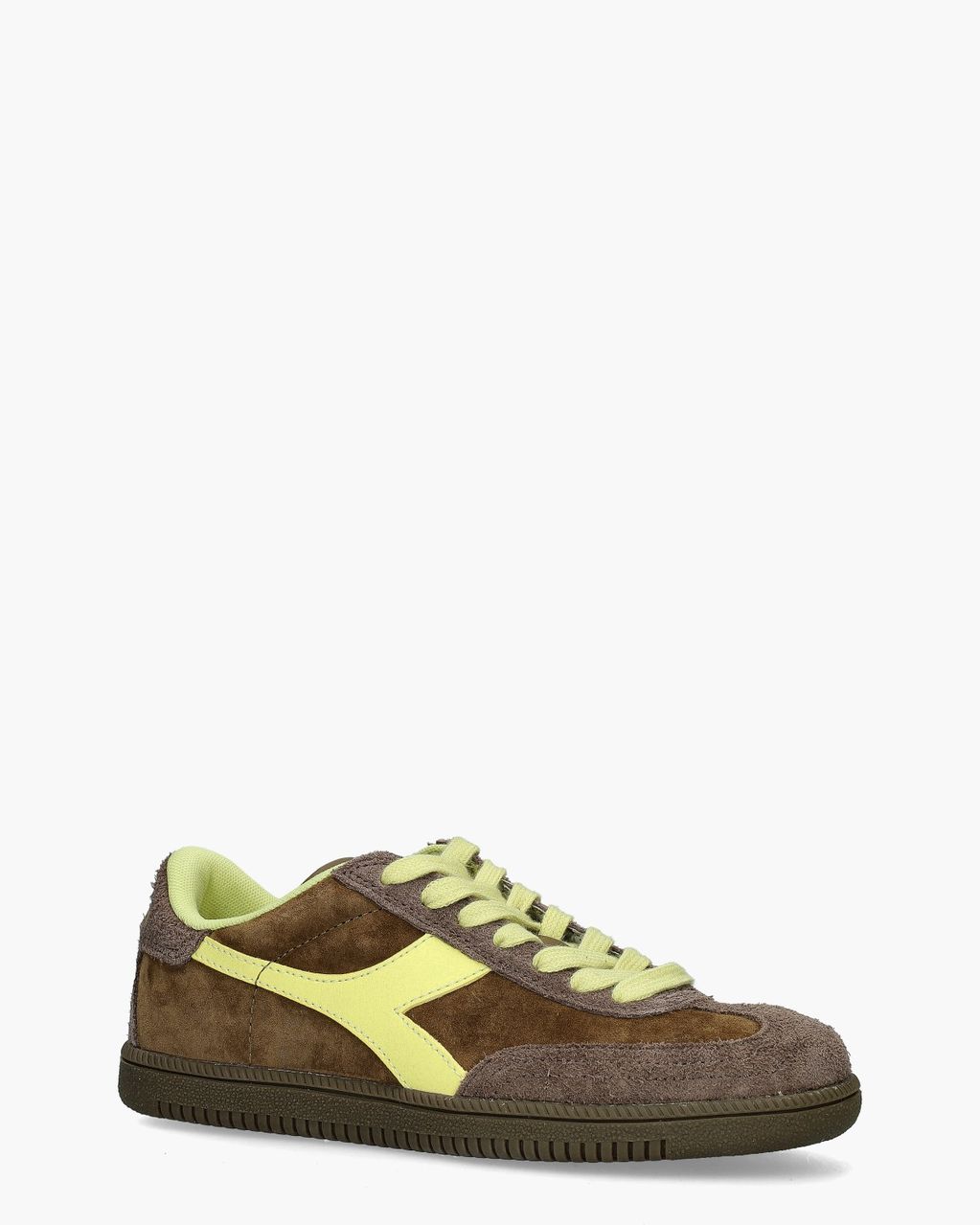 Diadora Sport Trainer Hairy Bruin/Geel Damessneakers