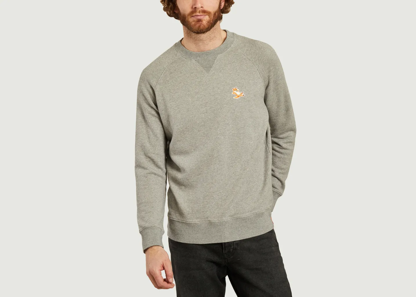 Sweatshirt classique Chillax Fox Head Patch Maison Kitsuné