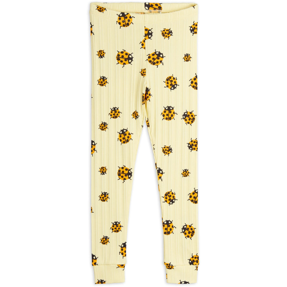 Køb Mini Rodini Yellow Ladybugs AOP Leggings