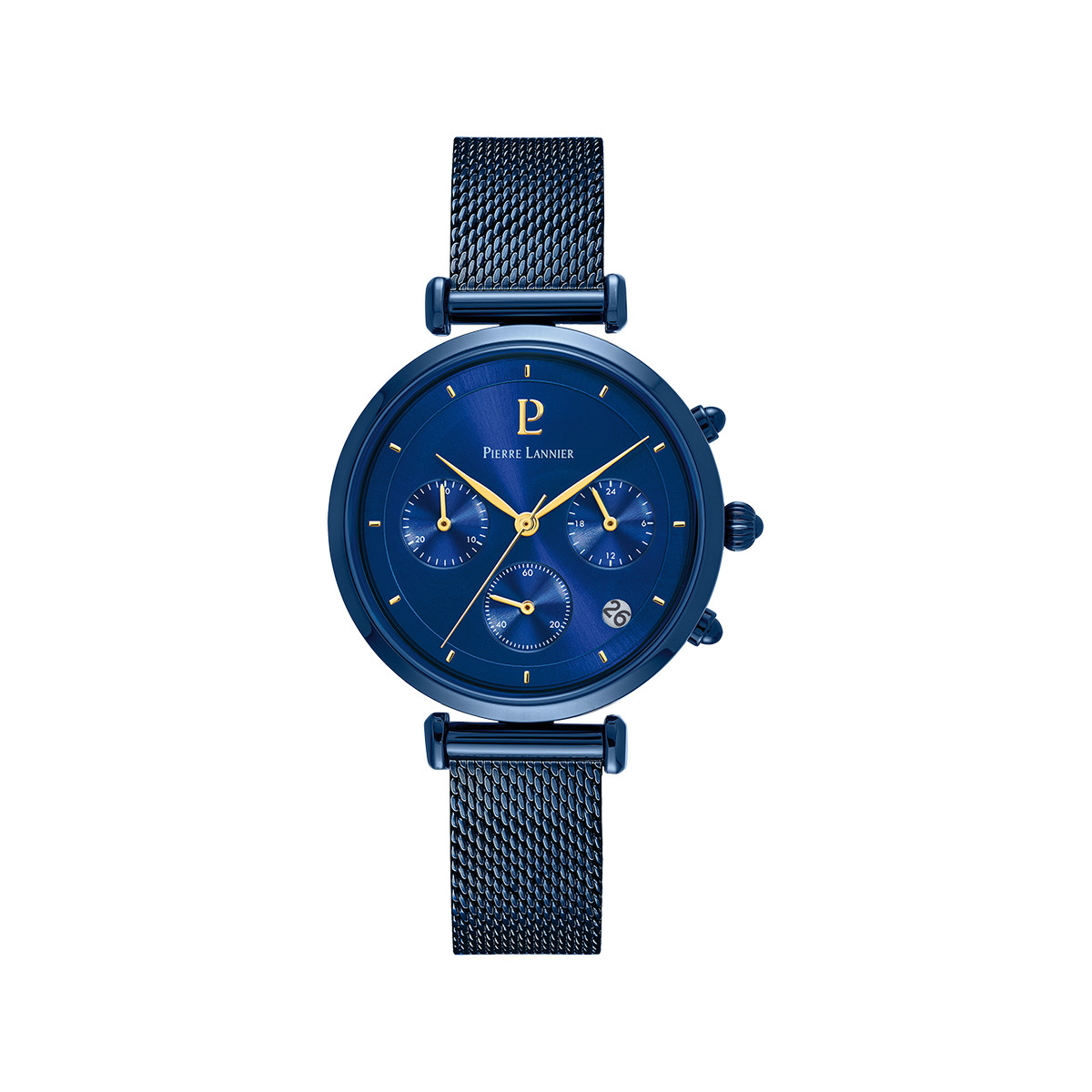 Montre PIERRE LANNIER Lutecia femme bracelet acier bleu
