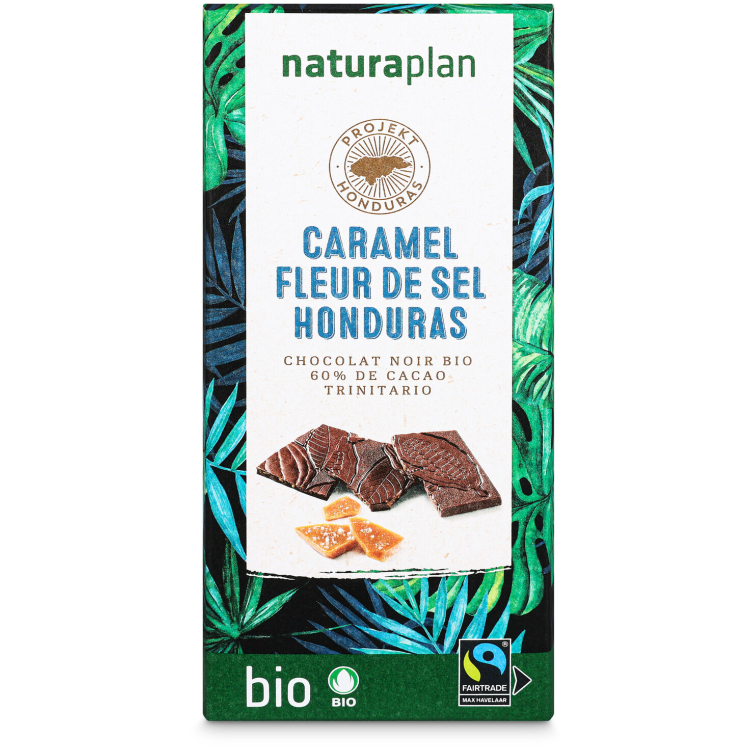 Naturaplan Bio Tafelschokolade 60% Honduras & Caramel Fleur de Sel