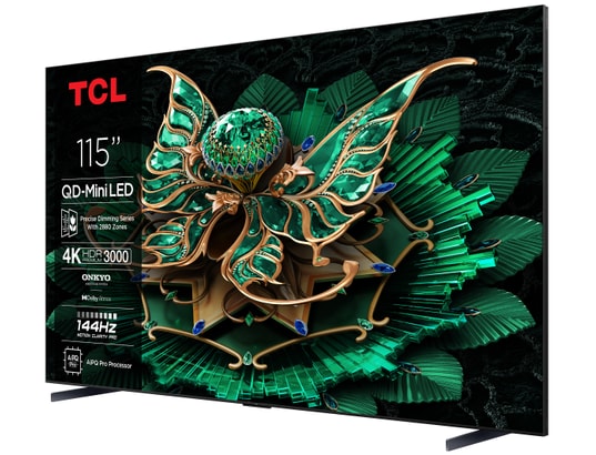 TCL - TV Mini LED 4K 291 cm 115C7K 4K QD-Mini LED Pro 144Hz