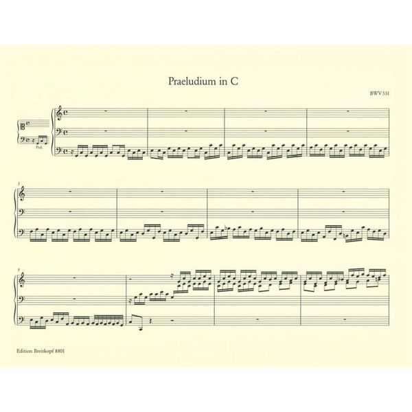 Breitkopf & Härtel Bach Sämtliche Orgelwerke 1