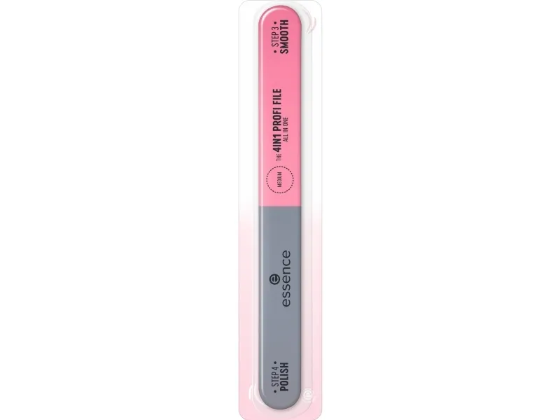 Essence Essence THE 4IN1 PROFI FILE, Nail file, Grey, Pink, Blister, 1 pc(s)