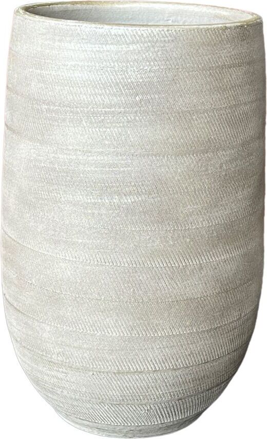HS bloempot Nagano crème D 25 H 50 cm
