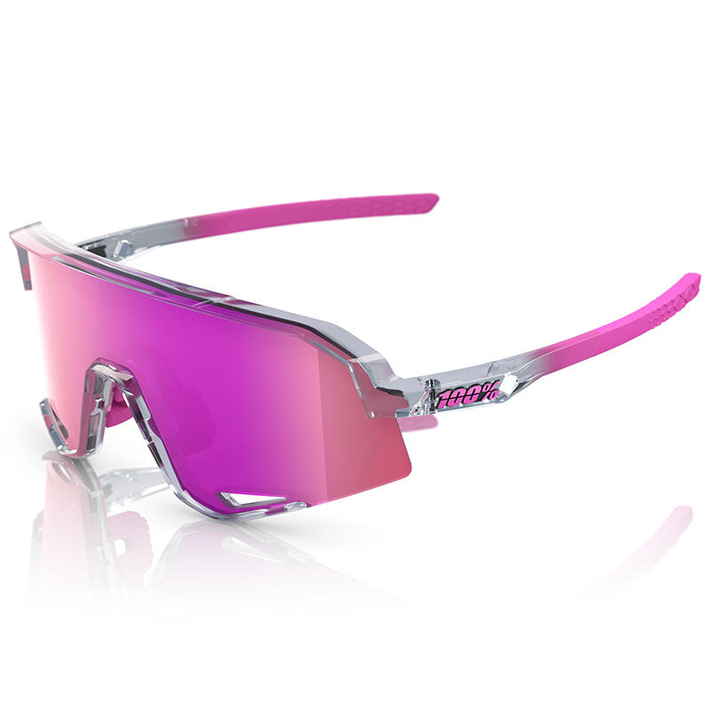 100% - Lunettes de sport Slendale Argent / Rose