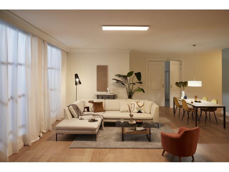 Philips Deckenleuchte Touch SceneSwitch 36 W, 2700 K, Weiss Rechteckige LED-Leuchte mit Lichtanpassung