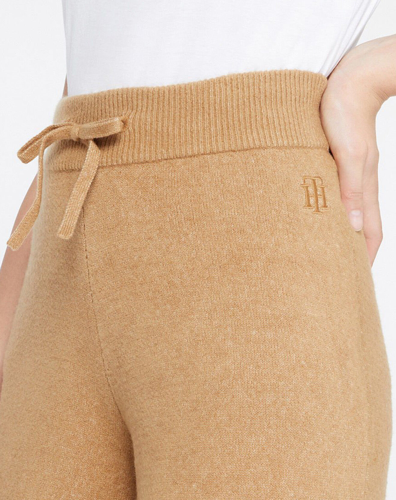 Tommy Hilfiger Pantalon Large Duveteux Flex Wide beige