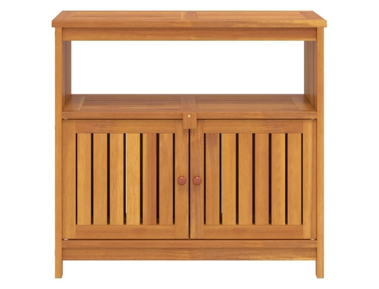 VIDAXL - Table console de jardin 80x35x75 cm bois massif d'acacia