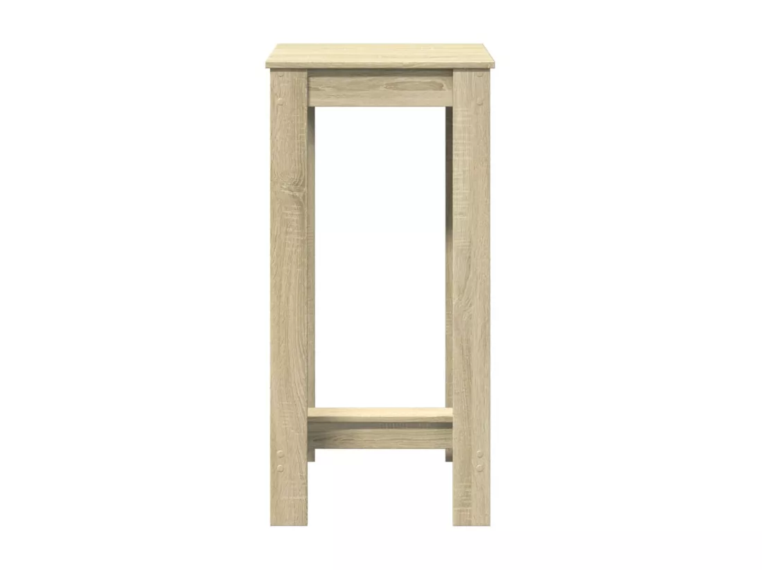 Table de bar chêne sonoma 51x50x103,5 cm bois d'ingénierie