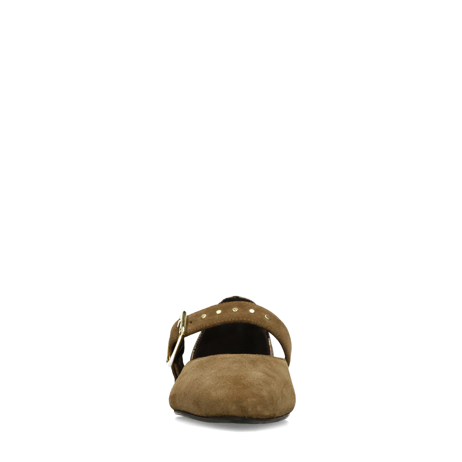 Donkergroene suède loafers