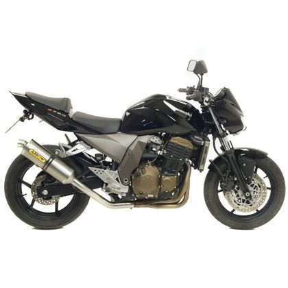 Silencieux Arrow Alu Race-tech embout acier - Gris