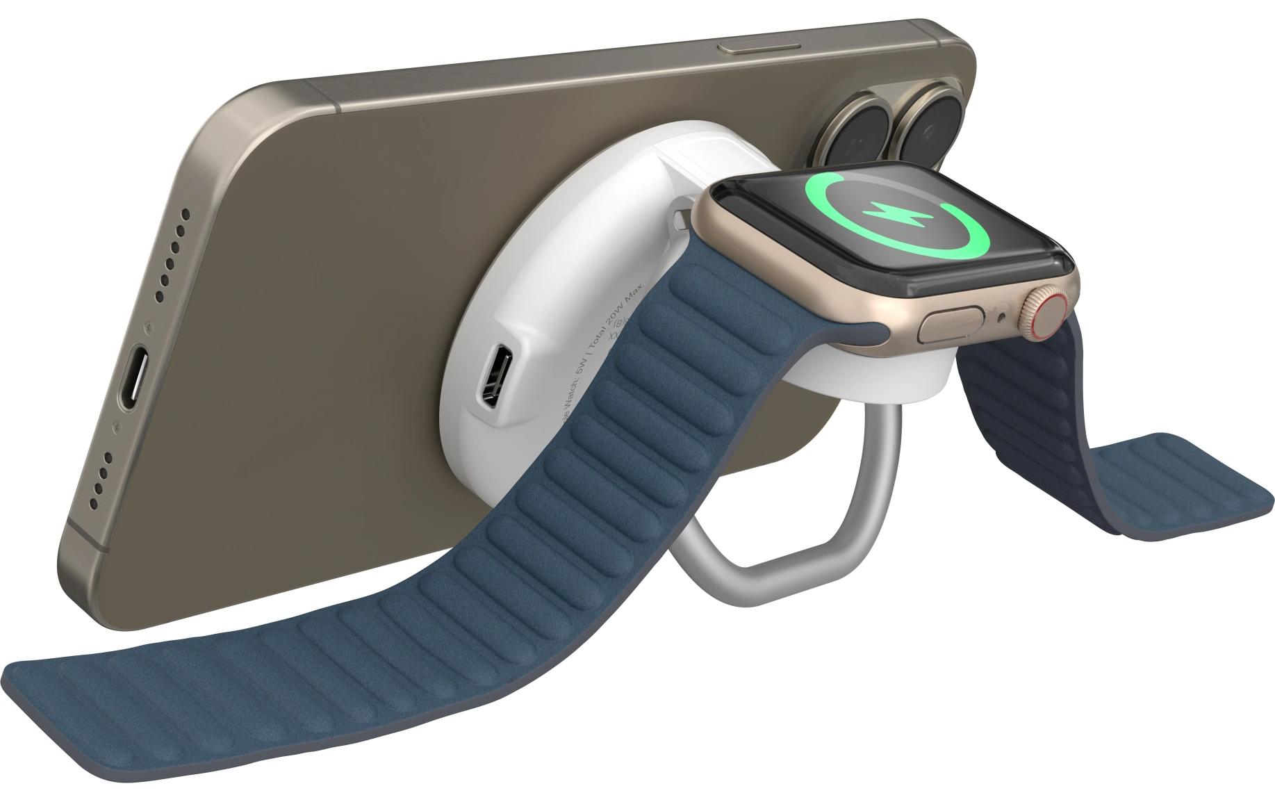 Wireless Charger Qi2 2-in-1, Weiss<br>2-in-1 magnetischer Ladeständer