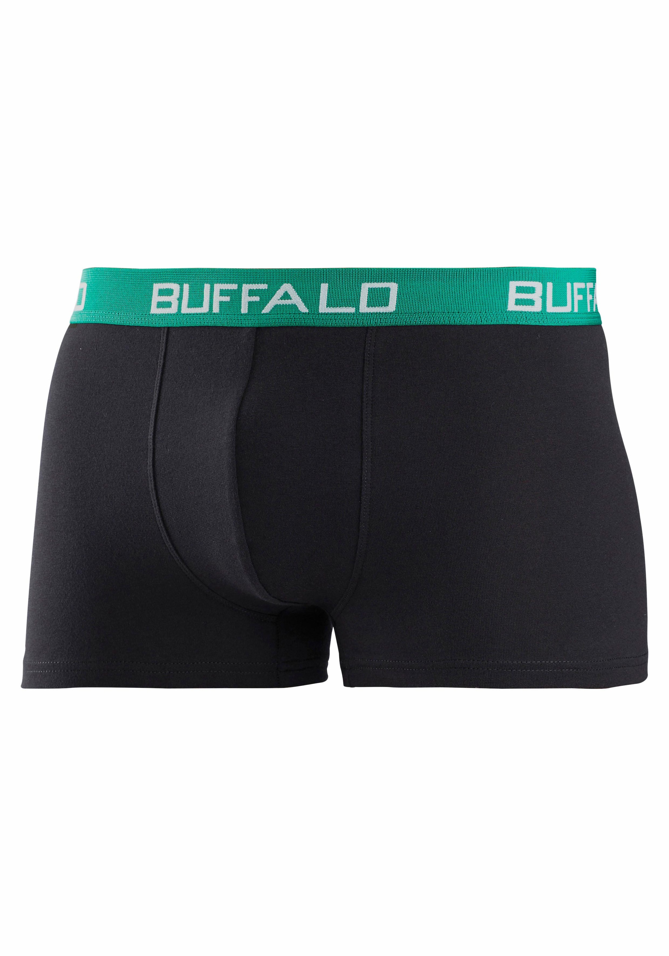 Buffalo Boxer »Boxershorts für Jungen«, 3 Stk. mit kontrastfarbenem Bündchen