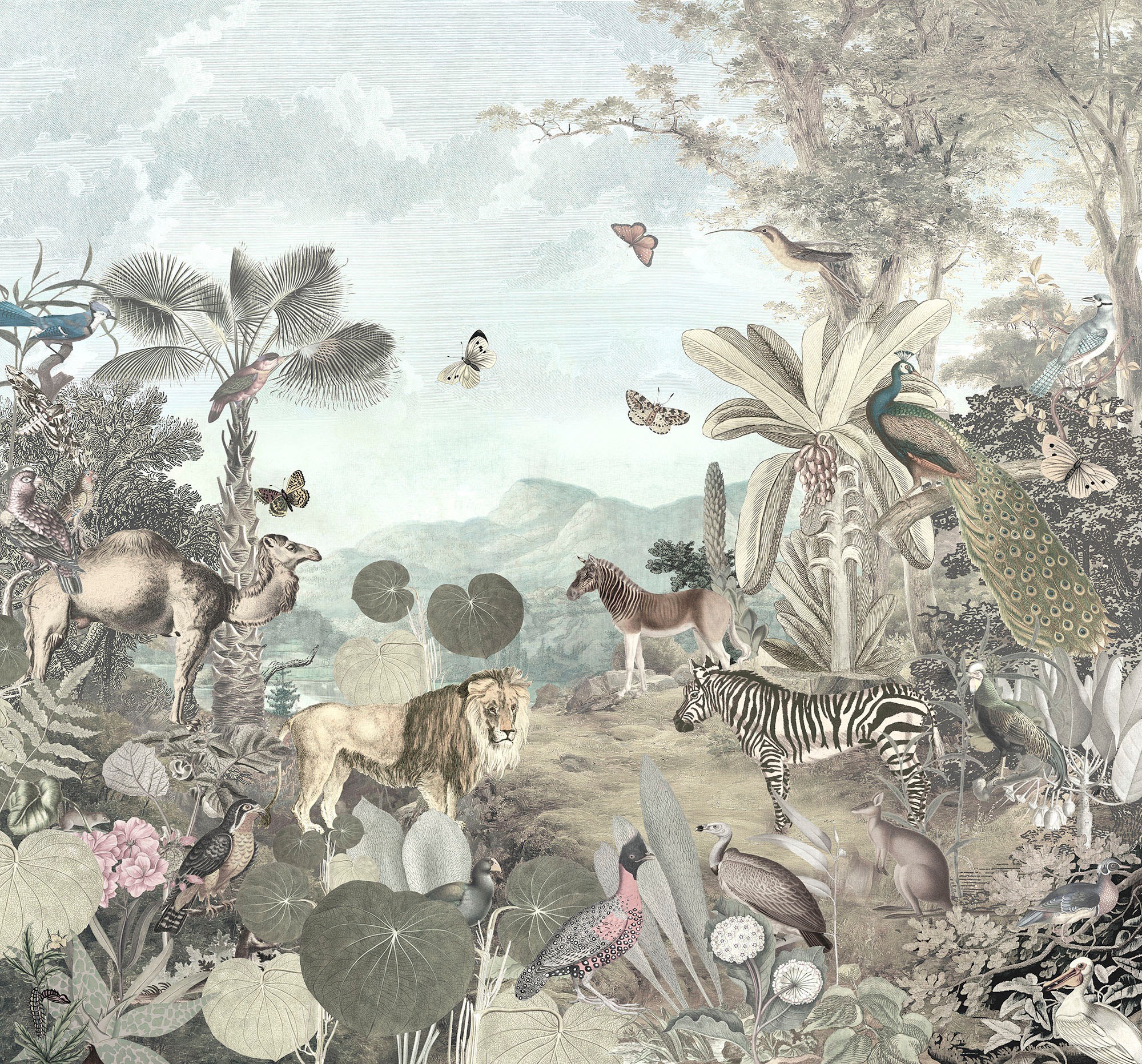 Komar Fototapete »Digitaldruck Vlies -  Peace and Harmony - Grösse 300 x 280 cm« bedruckt glatt Wohnzimmer, Schlafzimmer
