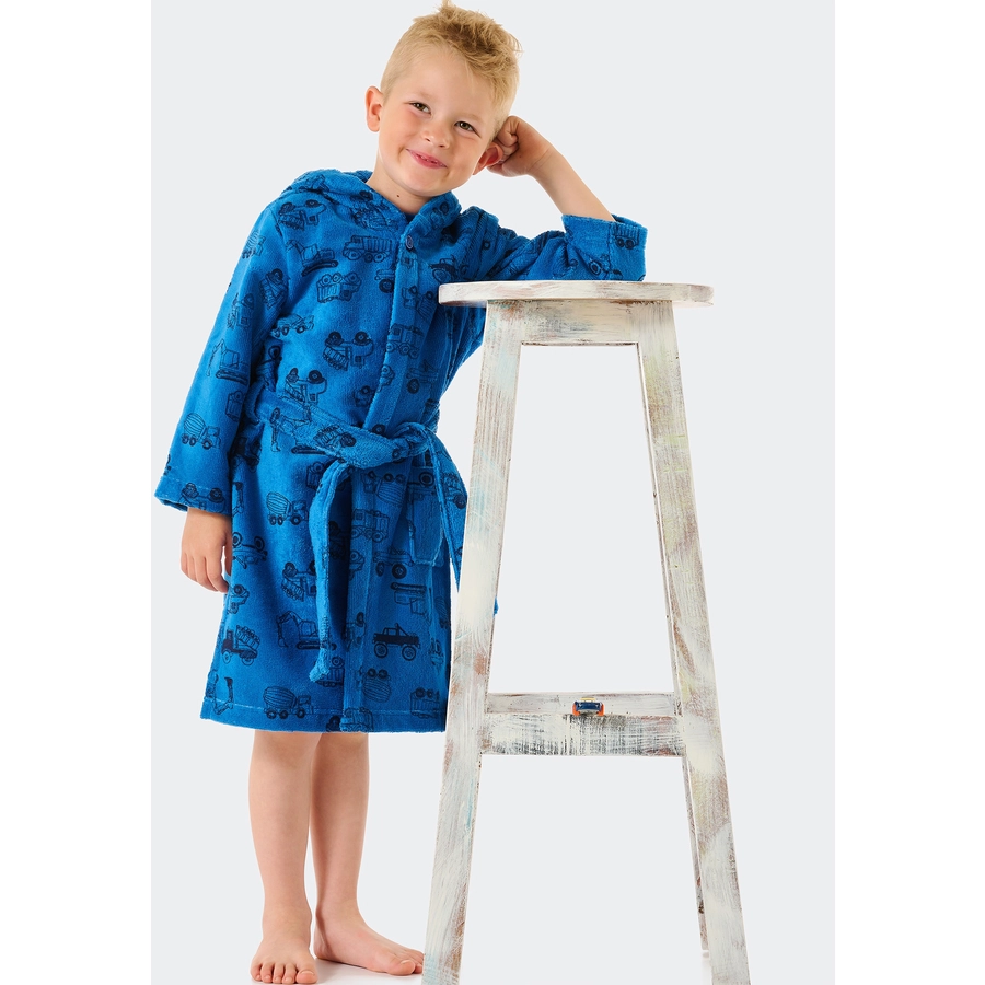 Schiesser Bademantel Autotraum blau
