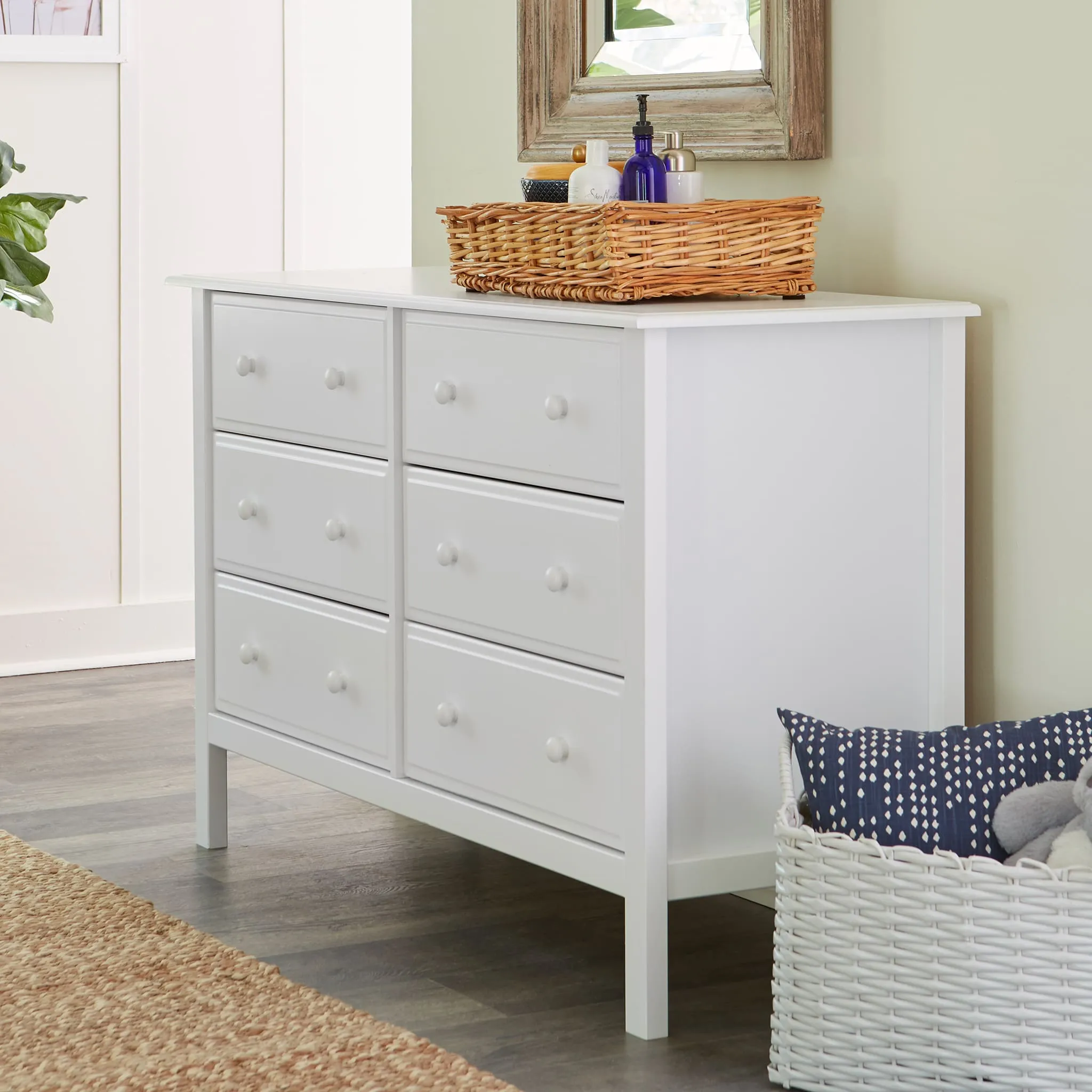 DaVinci Bureau 6 Tiroirs Jayden - Blanc