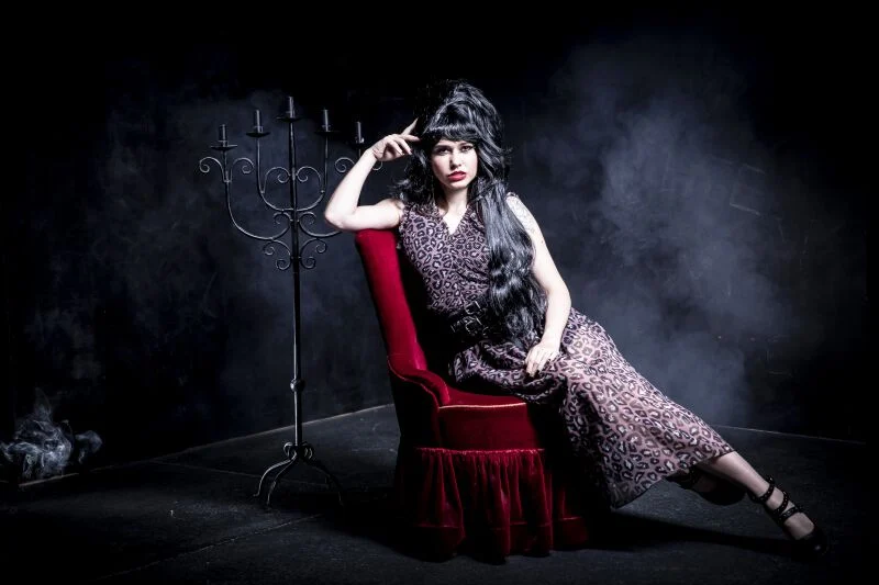 Gothicana X Elvira - Robe imprimé léopard | Gothicana by EMP Robe longue