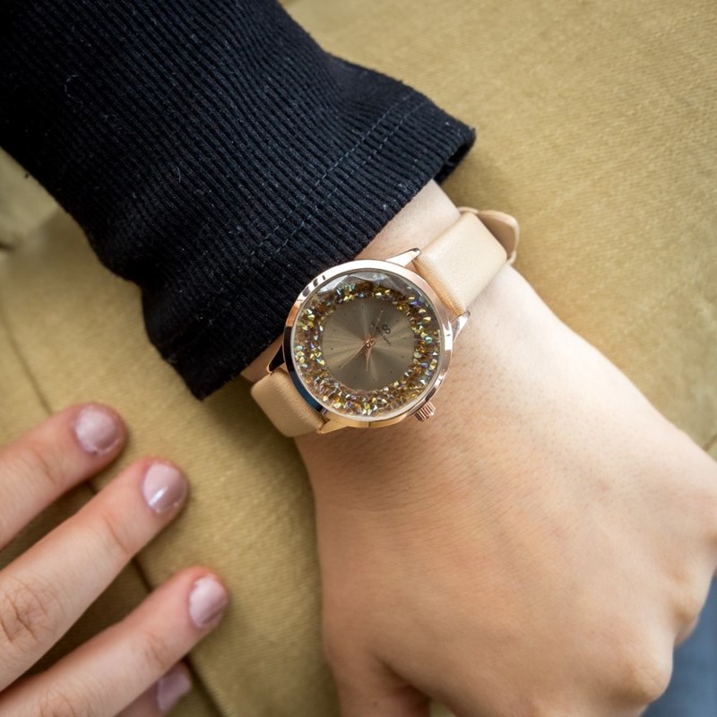 Montre Femme GIORGIO bracelet Cuir Marron