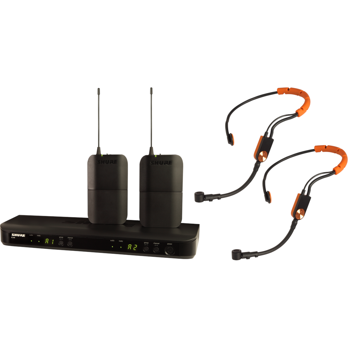 Shure BLX188E/SM31-H8E draadloos headset systeem (518 - 542 MHz)