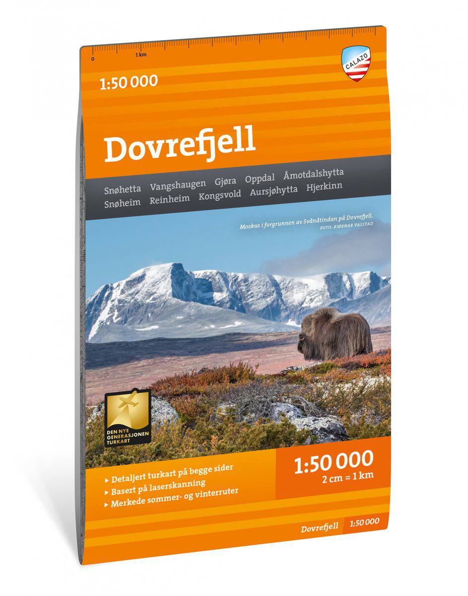 Calazo Turkart Dovrefjell 1:50 000