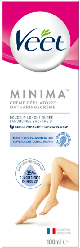 Veet Minima Ontharingscrème Gevoelige Huid 100ml