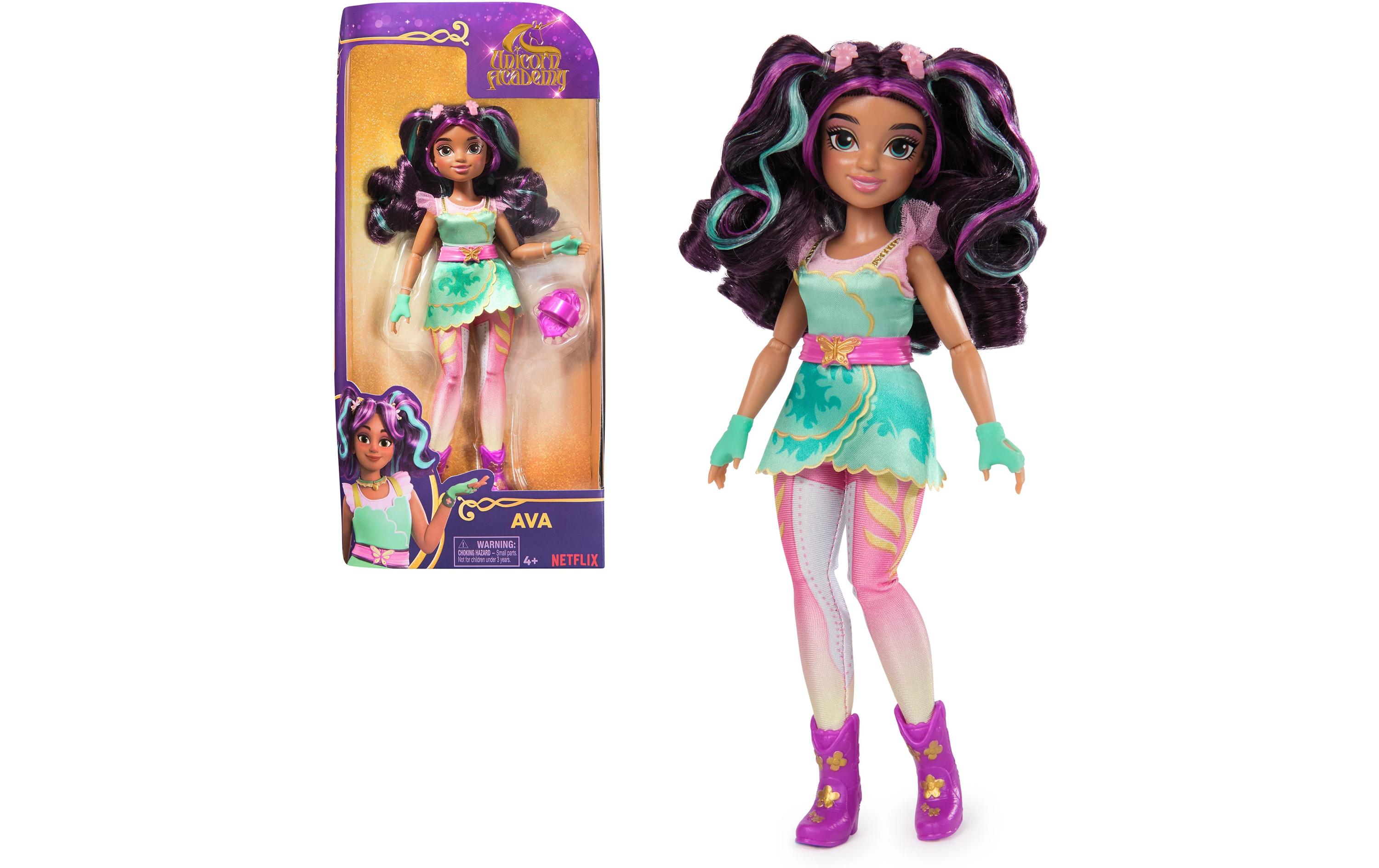 Unicorn Academy Fashion Doll AvaVollbewegliche Ankleidepuppe Ava im Originaloutfit