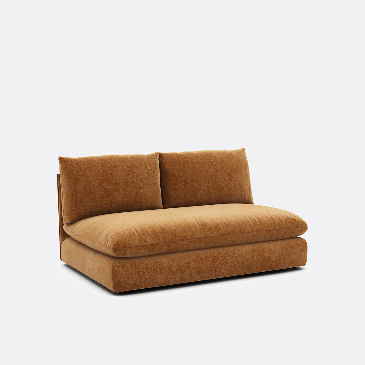 LA REDOUTE INTERIEURS<br>Sofá modular de 2 lugares. poliéster manchado, Malo