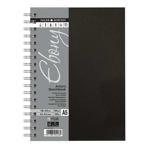 DALER-ROWNEY Skizzenbuch Ebony