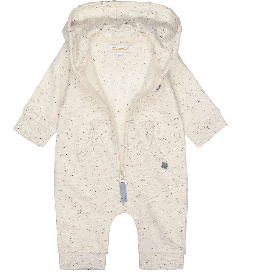 STACCATO Overall cream melange strukturiert