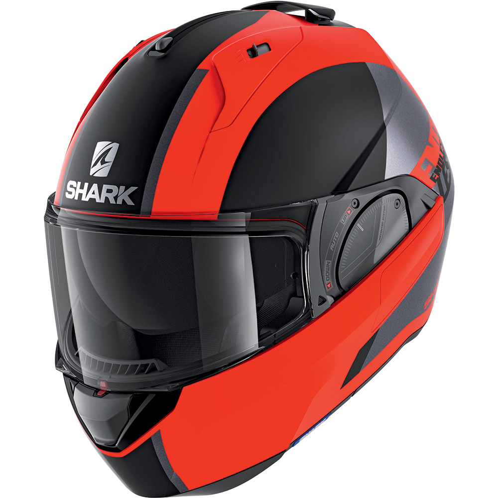 Shark - Casque Evo-ES Endless Orange Mat / Noir / Gris