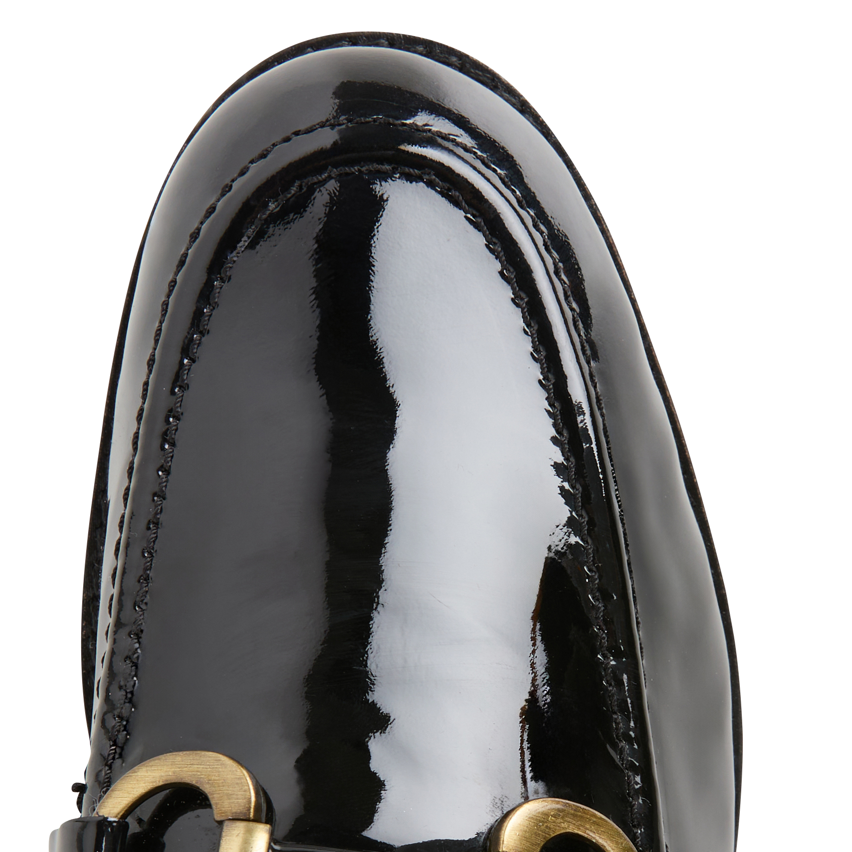 GESSO - Mocassins en cuir vernis | Noir