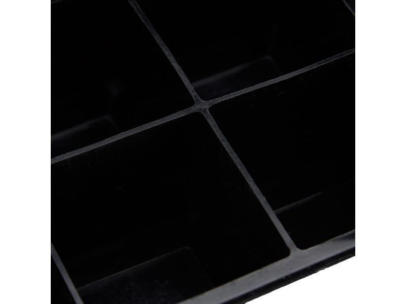 relaxdays Eiswürfelform 6 Stück, Schwarz Schwarze Eiswürfelform aus Silikon
