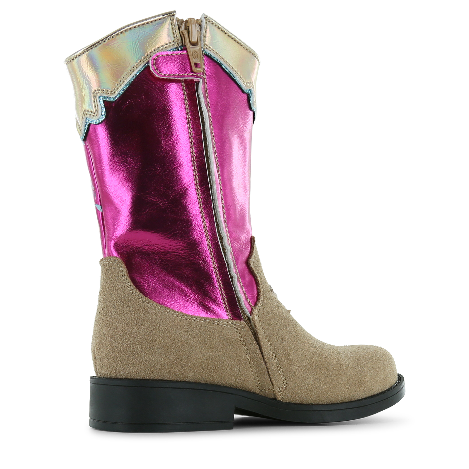 Shoesme metallic-roze cowboylaars Leer, Metallic, Microleer | Sale