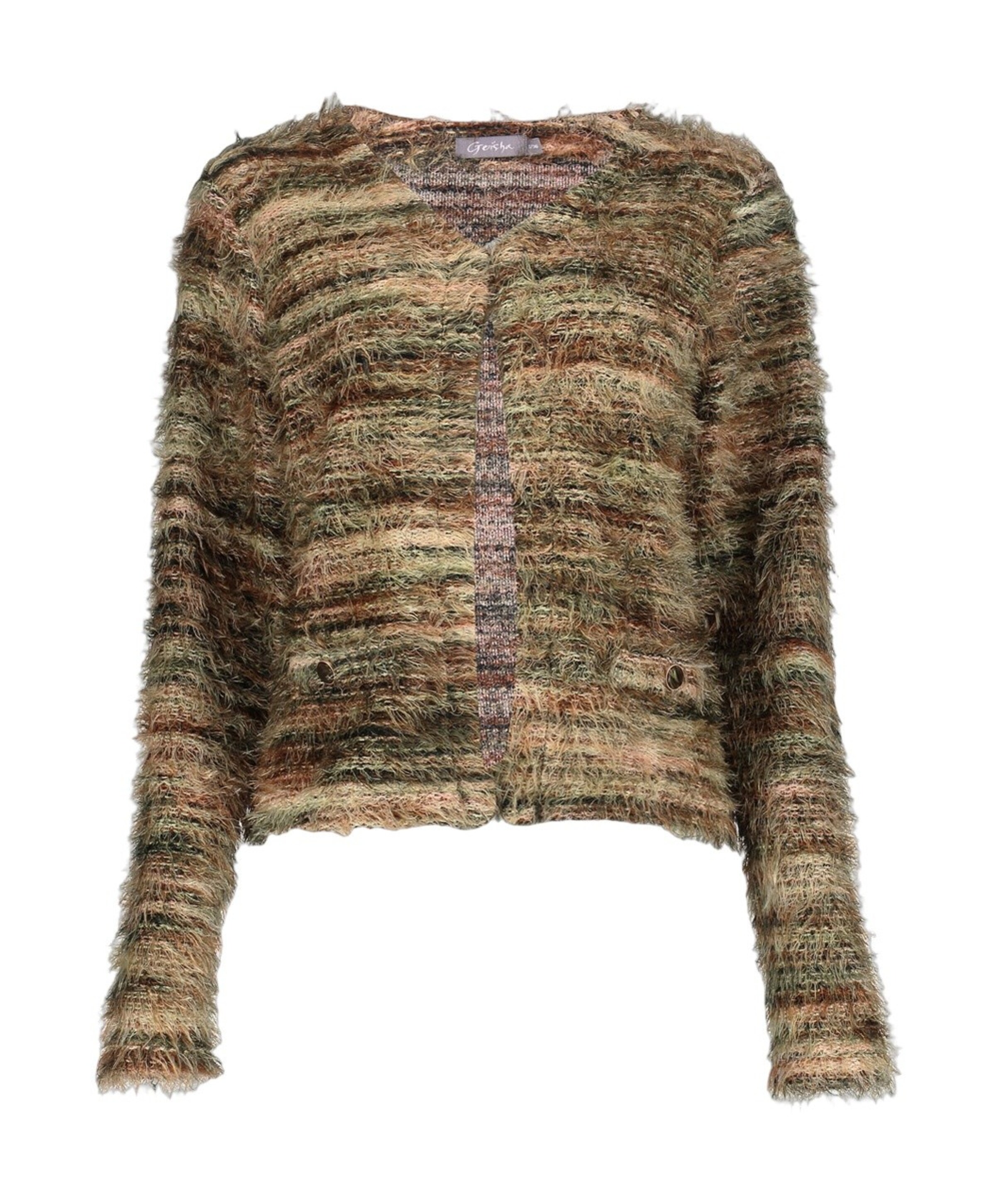 Geisha Dames vest bruin