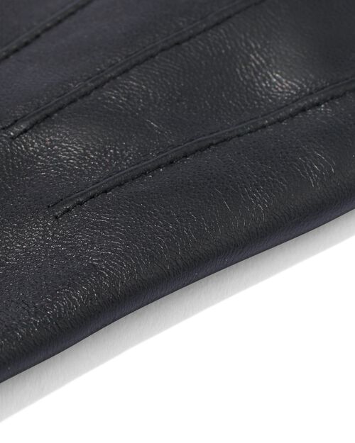 gants femme écran tactile cuir noir