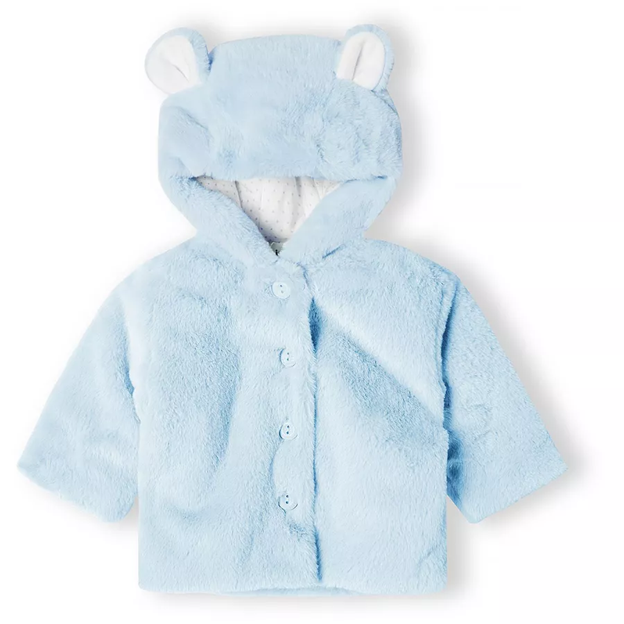 MINOTI Fellimitatjacke Blau