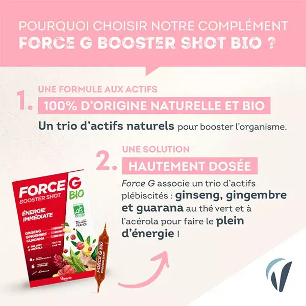 Vitavea Force G Booster Shot Bio Energia Imediata - 20 ampolas