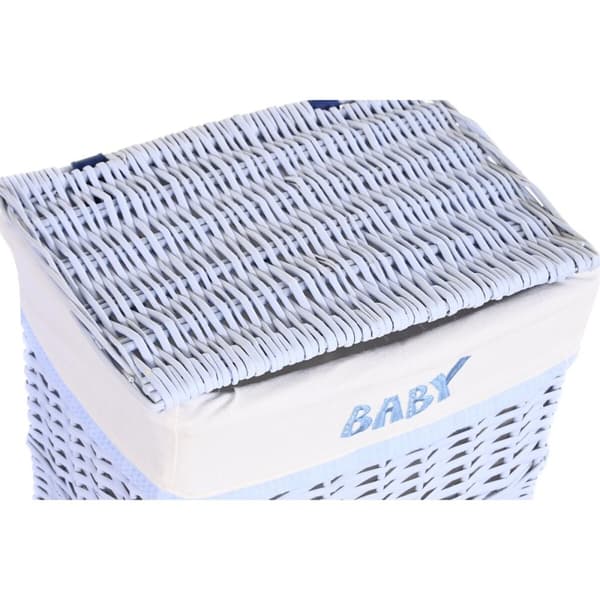 Kurvsett DKD Home Decor Blå Seleste flettet Barne 44 x 34 x 56 cm 5 Deler