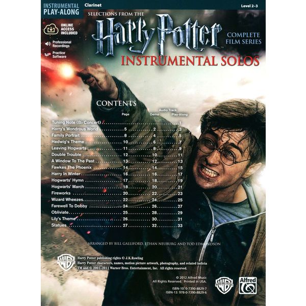Alfred Music Publishing Harry Potter Complete Clarine