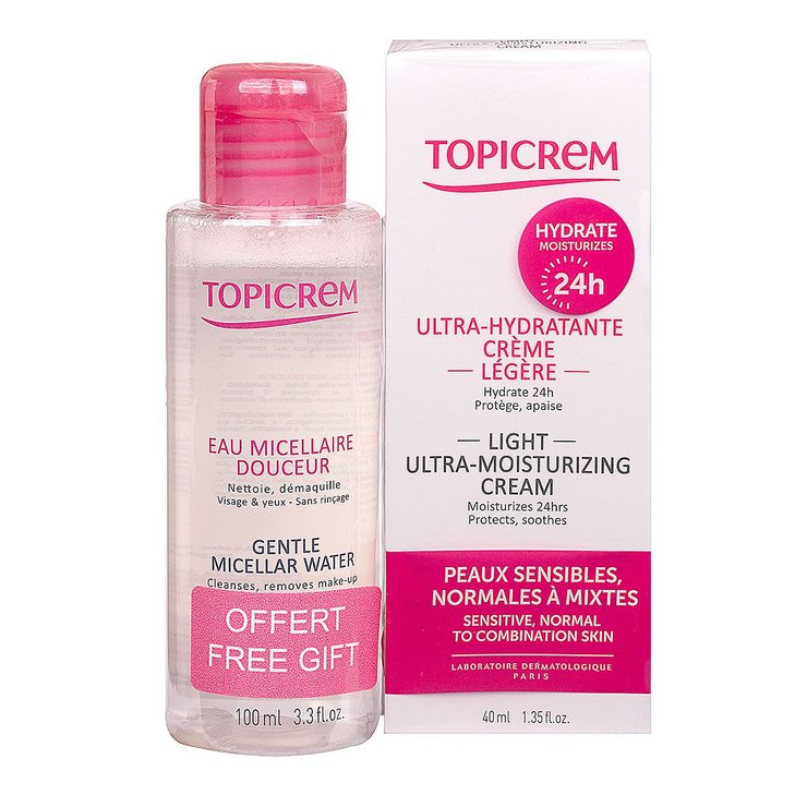 Crème légère 40ml + eau 100ml