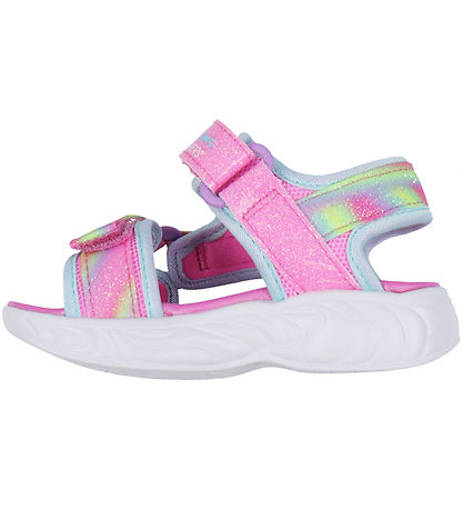 Skechers Sandalen m. Lichter - Dreamy Einhörner - Pink/Multi
