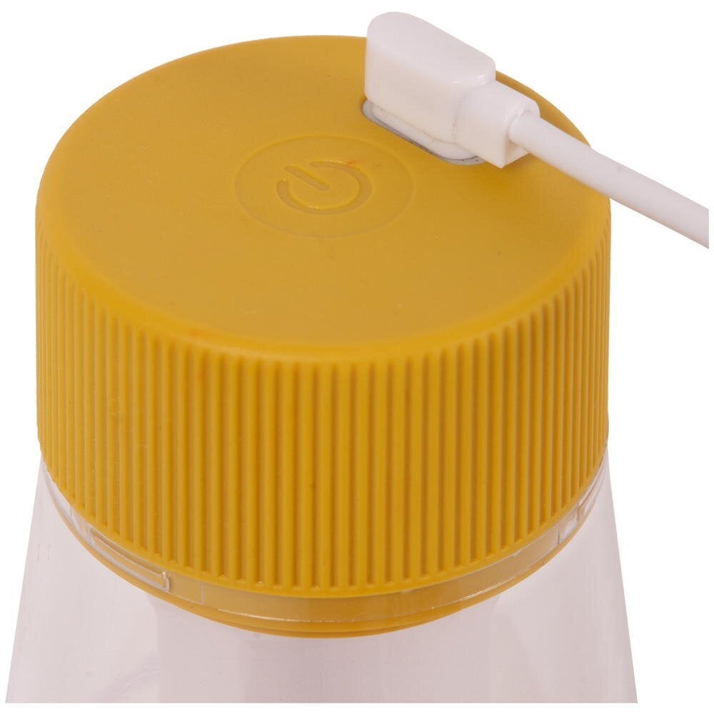 Lorali LED oplaadbare tafellamp in oker en transparant, 1,2W, 110lm, IP44