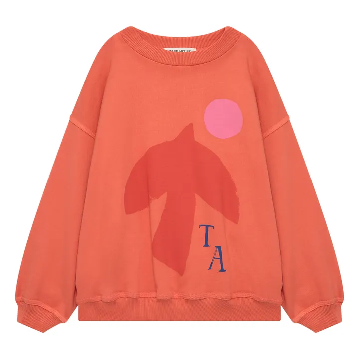 True Artist Sweat n°07 Oiseau | Corail
