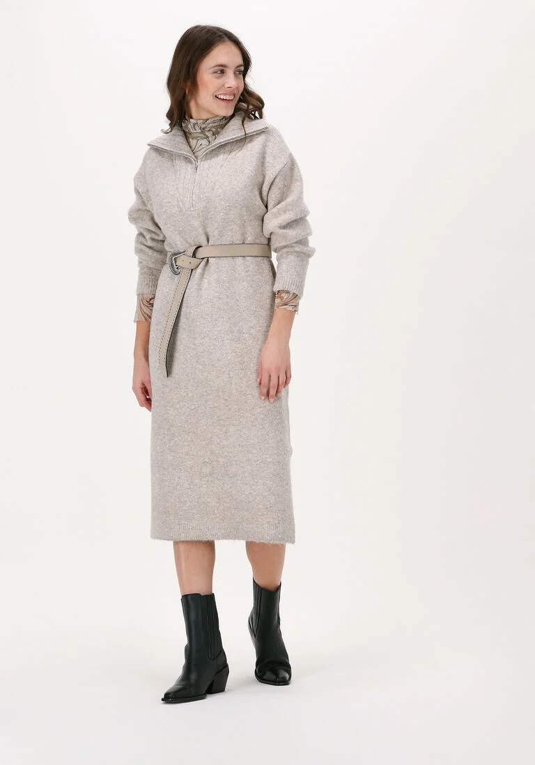 MOVES creme moves midi jurk bradlie 2243