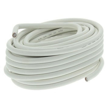 Q-Link coax kabel 50 meter wit kabelkeur