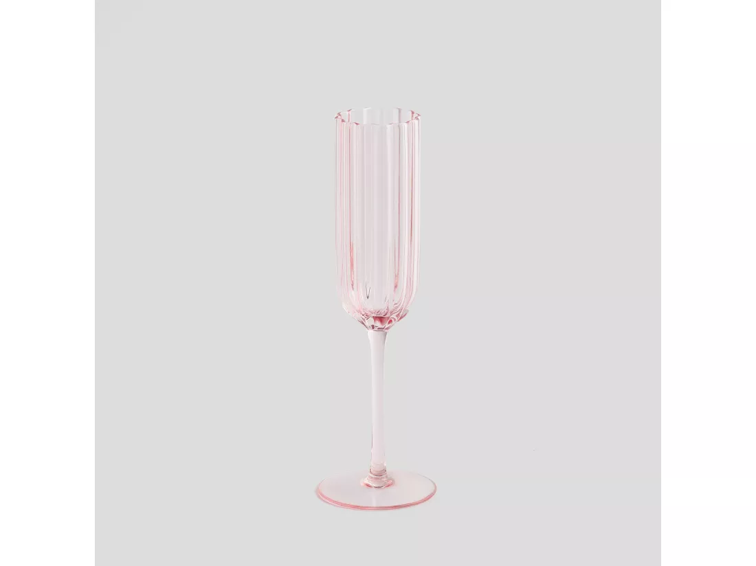 Verre À Champagne Vittoria Rose Pâle 23.2 x 7