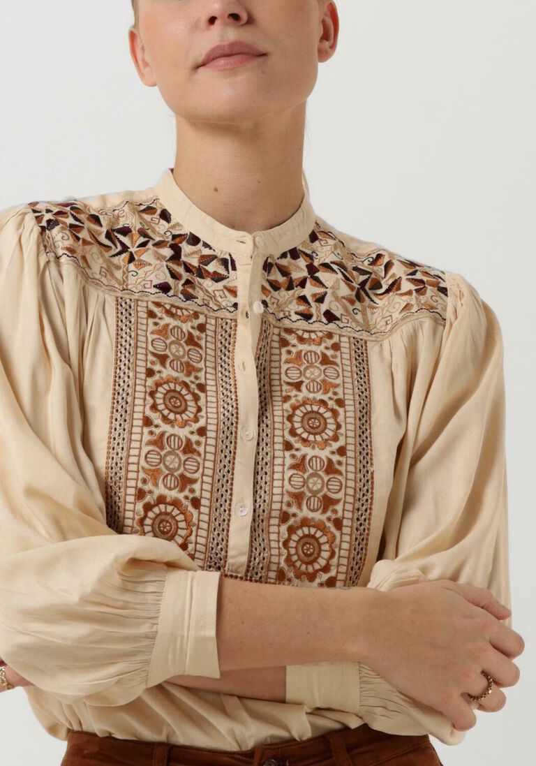 ANTIK BATIK beige antik batik blouse bettina blouse