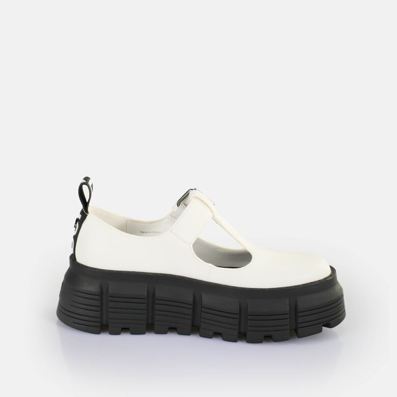 Ava Mary Chaussures basses véganes, blanc