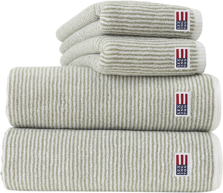 Lexington Original Towel White/Vintage Green Striped Vintage green/white